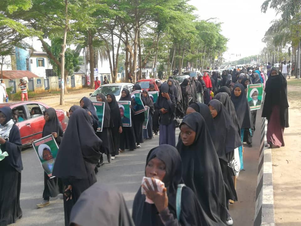  dfree zakzaky protest in abuja on 29th of April 2019